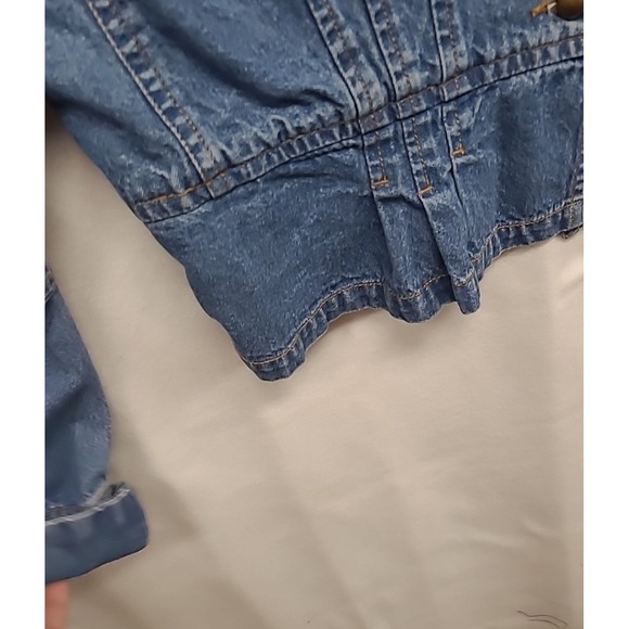 Women's Jean Jacket Military Style Sz XL - Picture 3 of 11